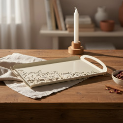 Metal Tray Set 2 Pcs